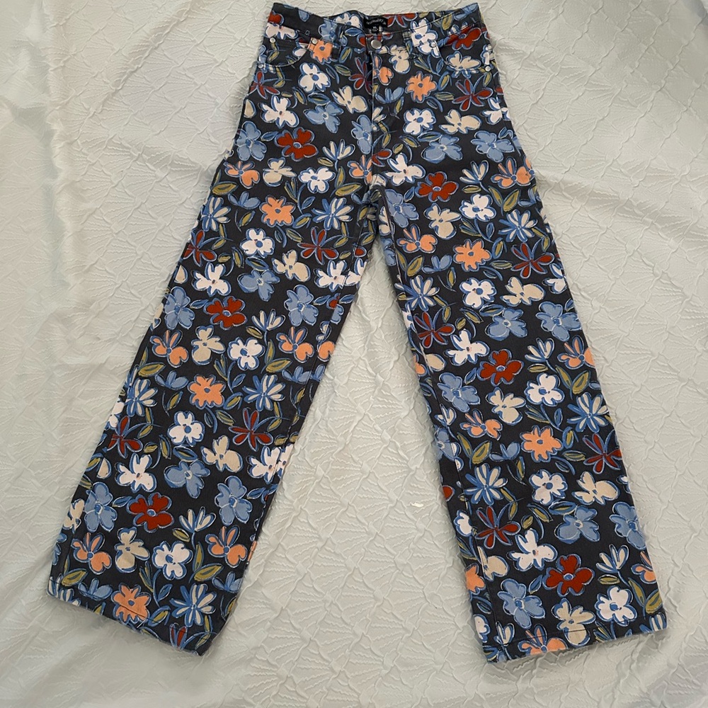 Floral Wide-Leg retro